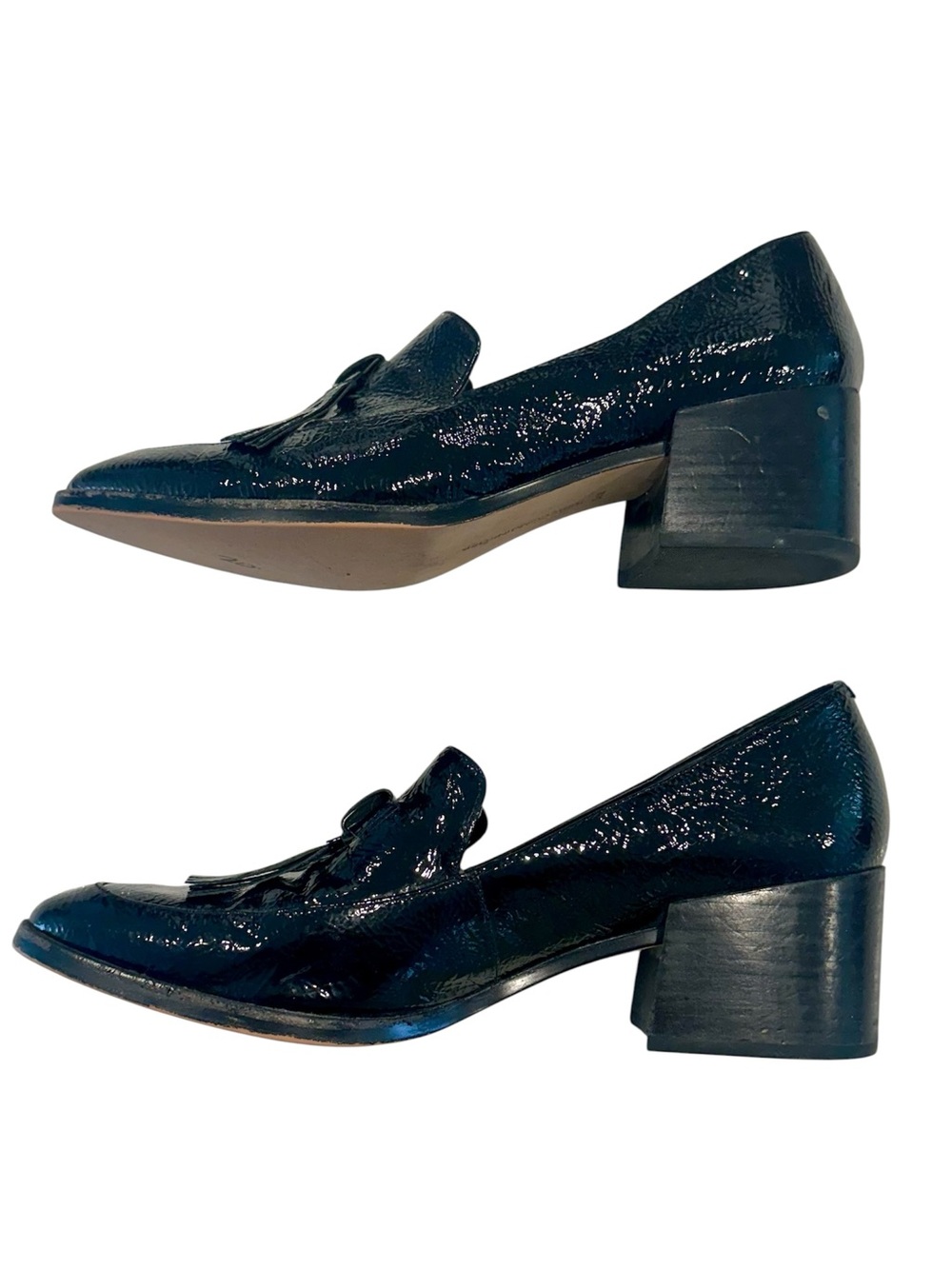Rebecca Minkoff Black Patent Tassel Edie Loafers - Size: 9.5 - Picture 7 of 7